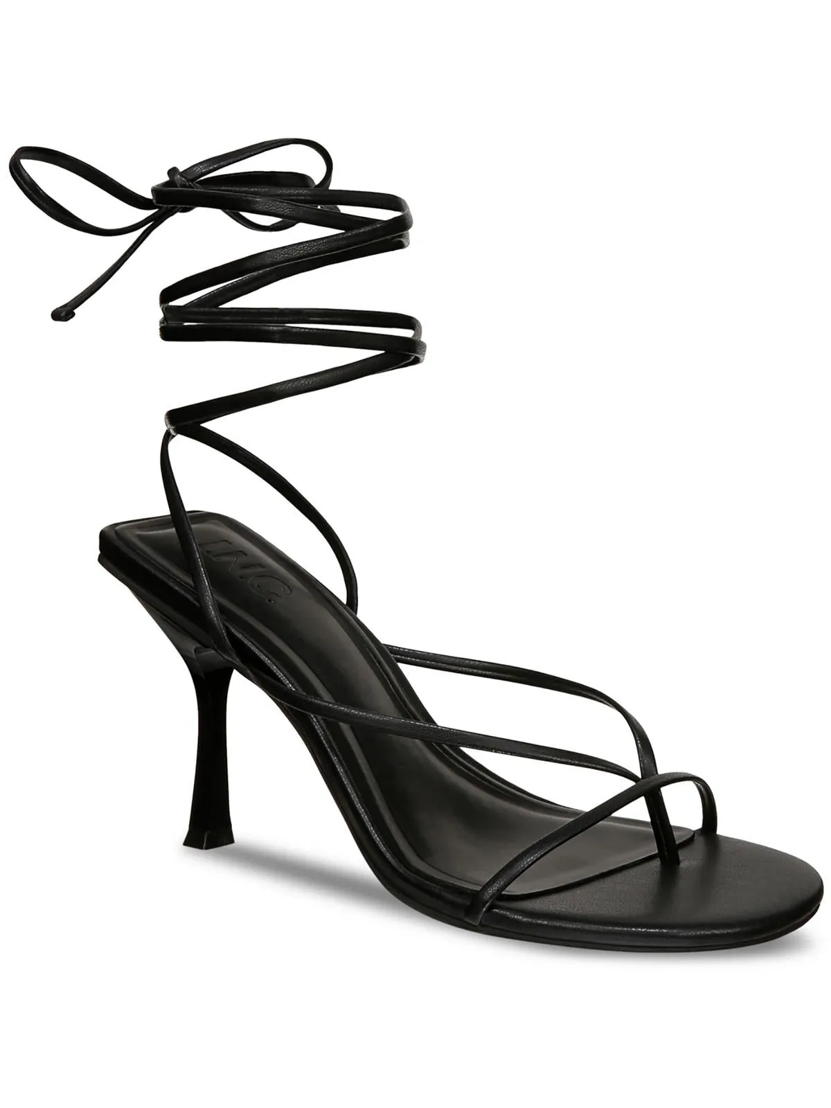 Reformation Pippa Womens Faux Leather Thong Slingback Sandals