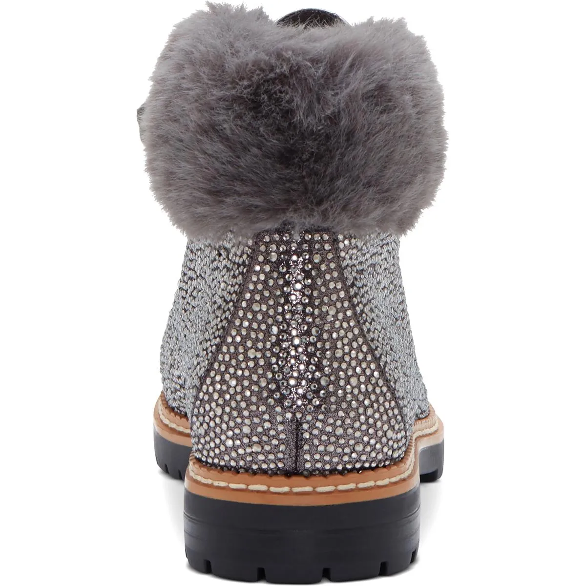 Reformation Pravale 3 Womens Embellished Textured Lace-Up Boot