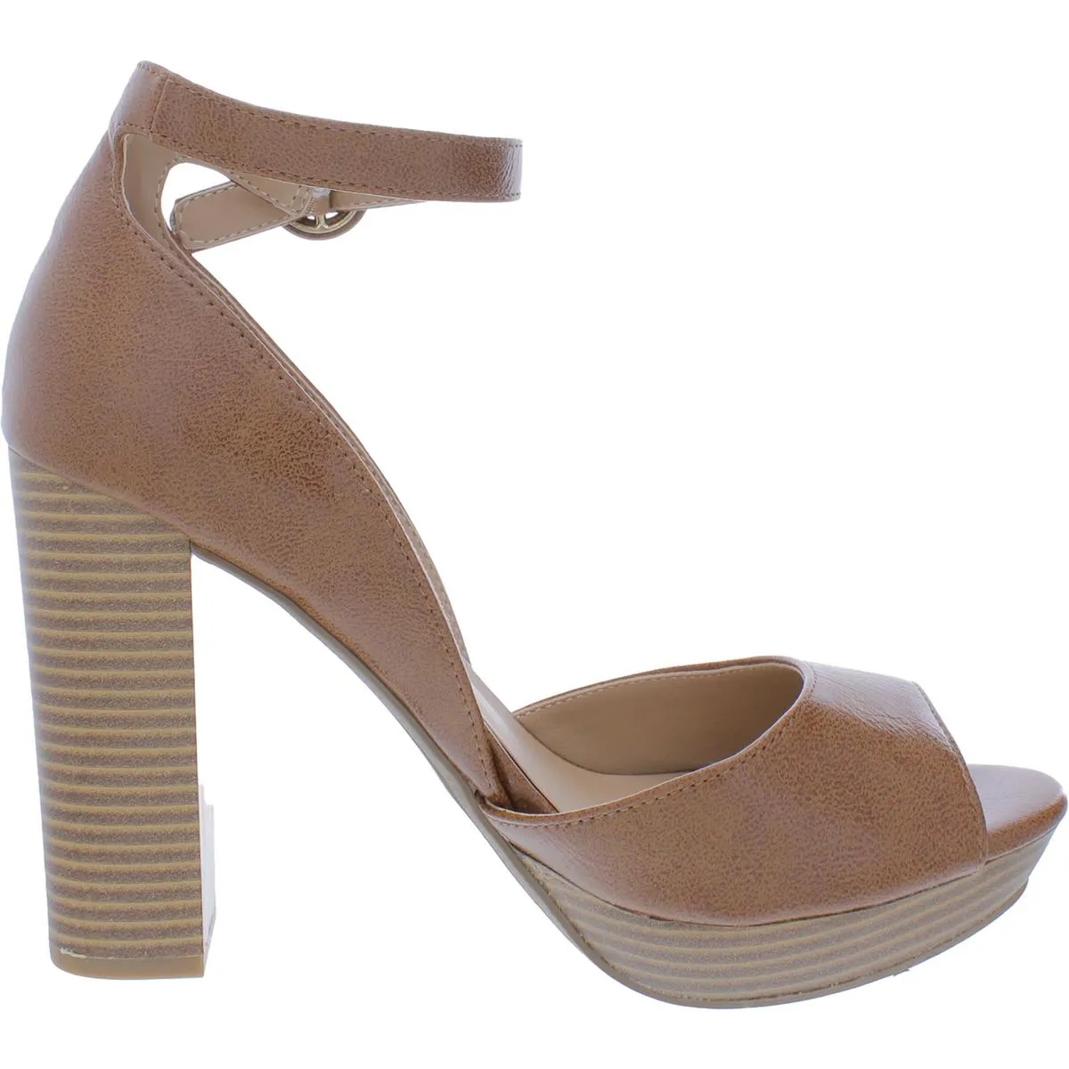 Reformation Reeta Womens Faux Leather Snake Print Platform Sandals