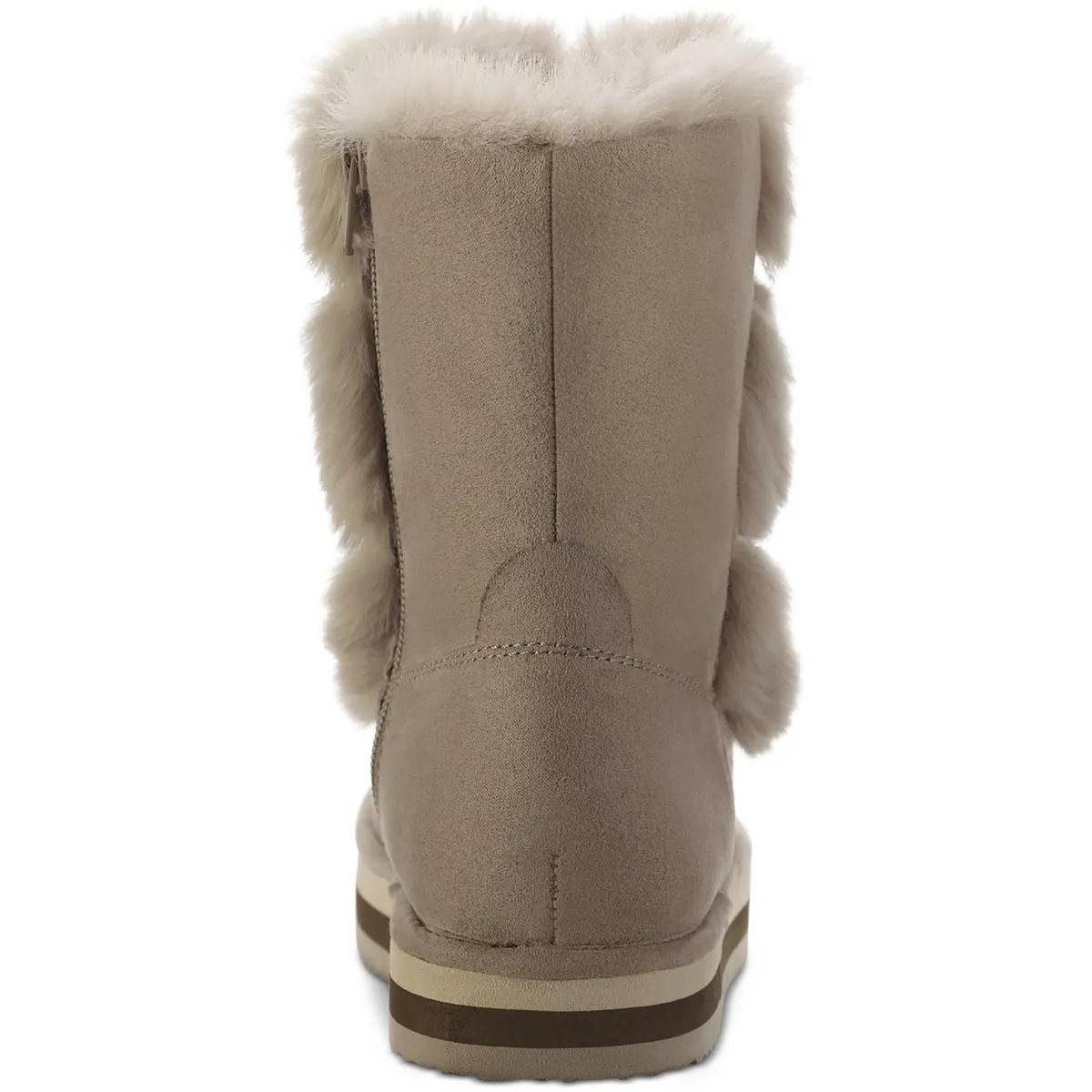 Reformation Remii Womens Faux Suede Fuzzy Winter & Snow Boots