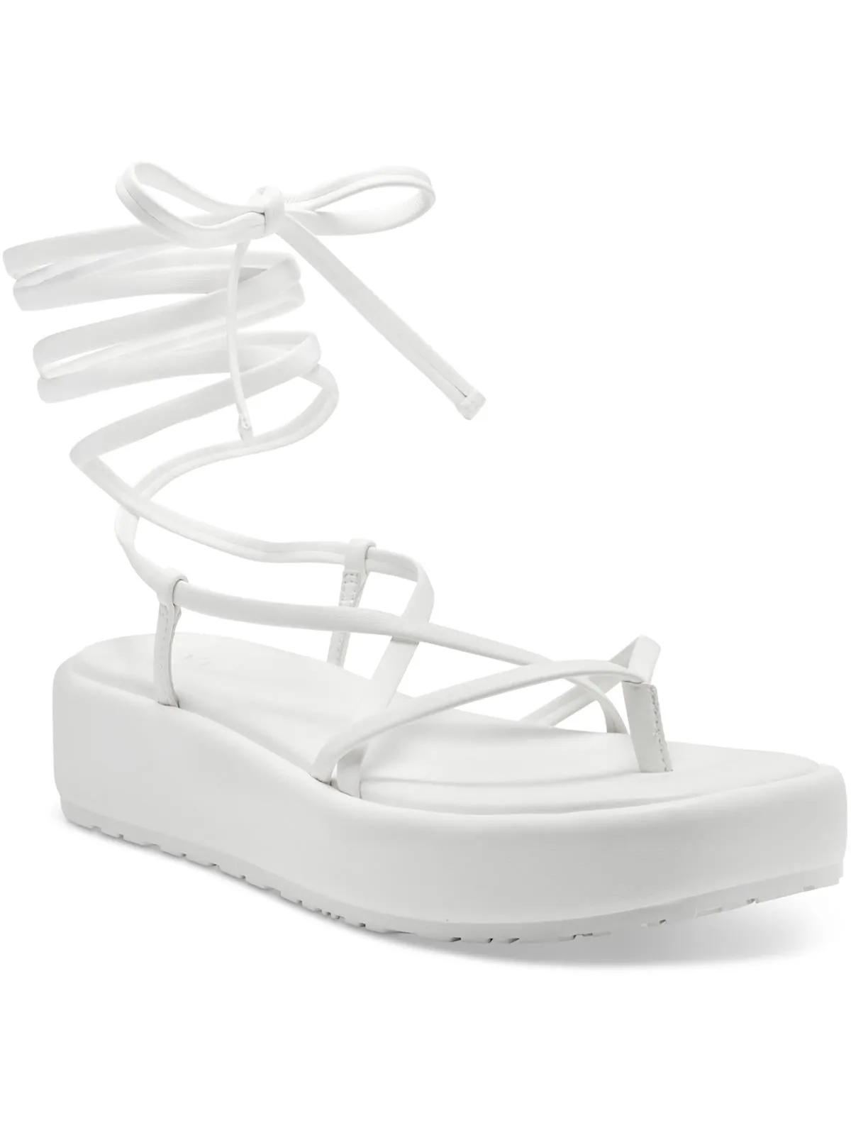 Reformation Rexile Womens Thong Strappy Flatform Sandals