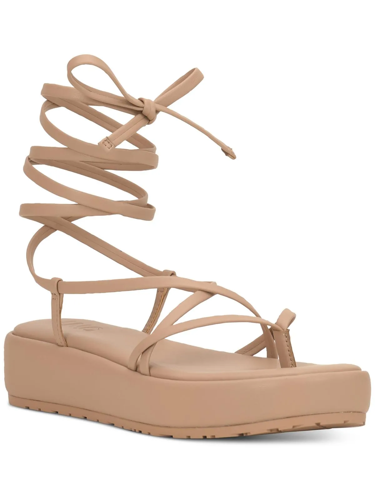 Reformation Rexile Womens Thong Strappy Flatform Sandals
