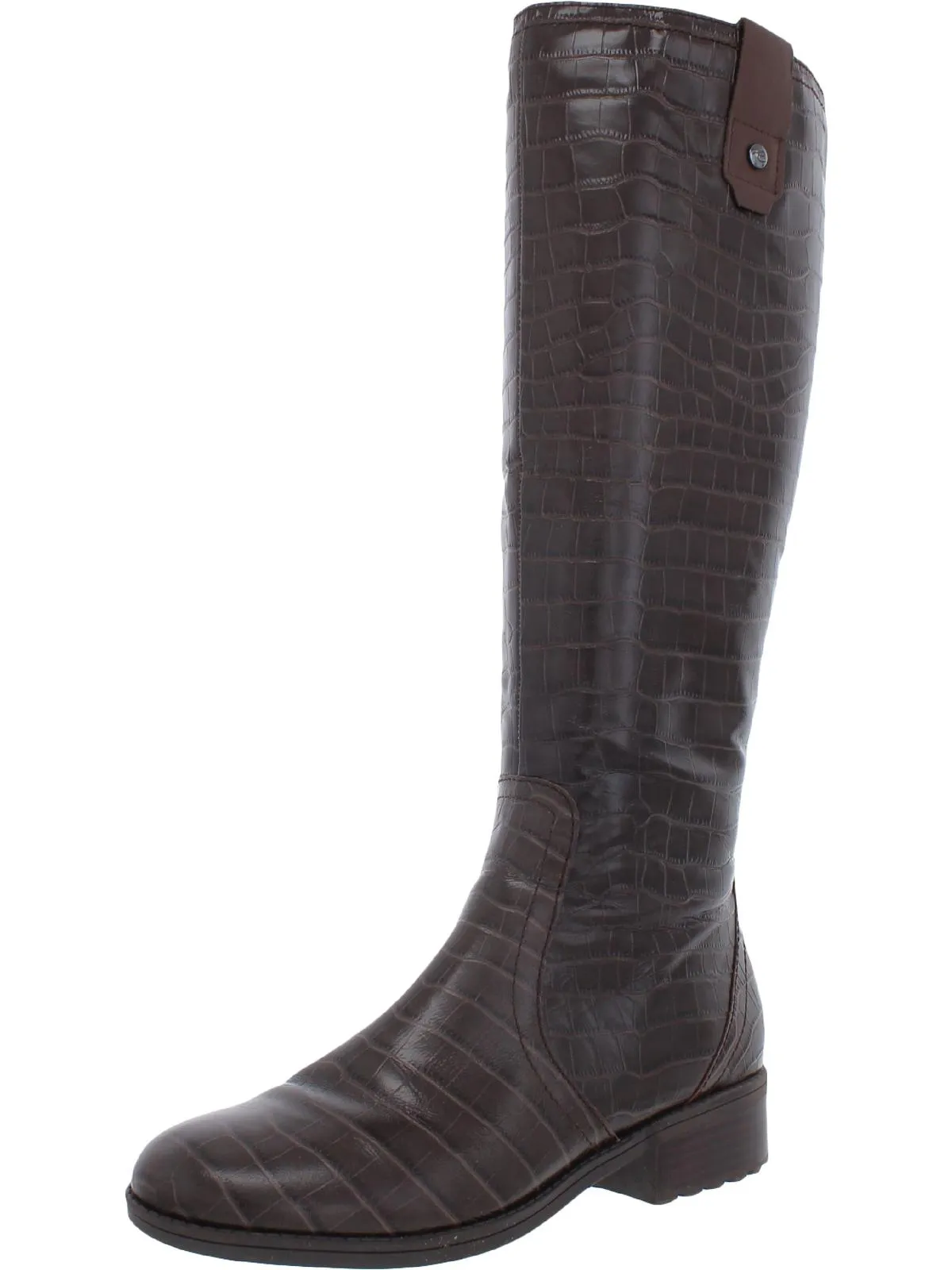 Reformation Rhonda Womens Leather Block heel Knee-High Boots