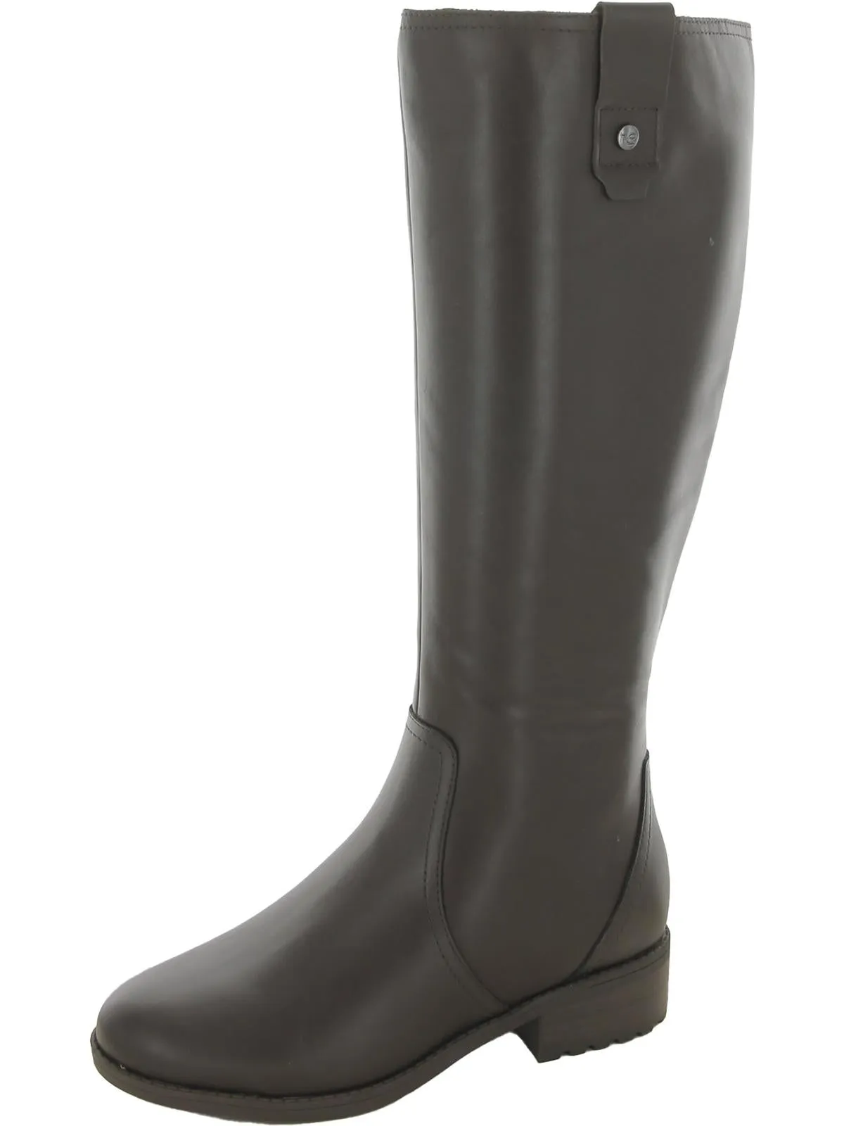 Reformation Rhonda Womens Leather Block heel Knee-High Boots