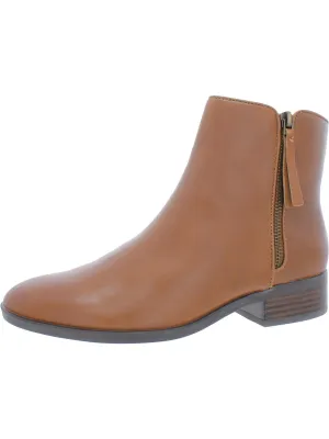 Reformation Robyn Womens Zipper Block Heel Ankle Boots