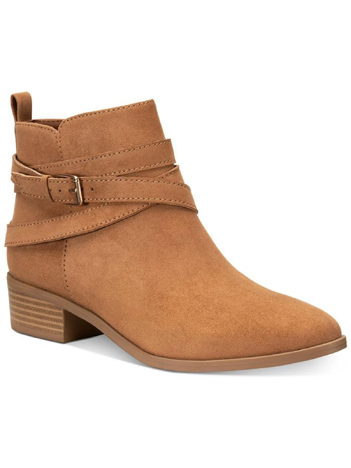 Reformation Saandis Womens Microsuede Zip-Up Ankle Boots