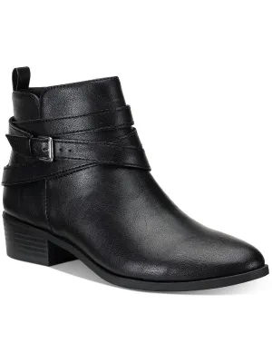 Reformation Saandis Womens Microsuede Zip-Up Ankle Boots