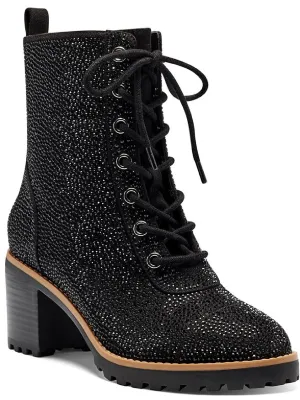 Reformation Samira 2 Womens Rhinestone Almond Toe Mid-Calf Boots