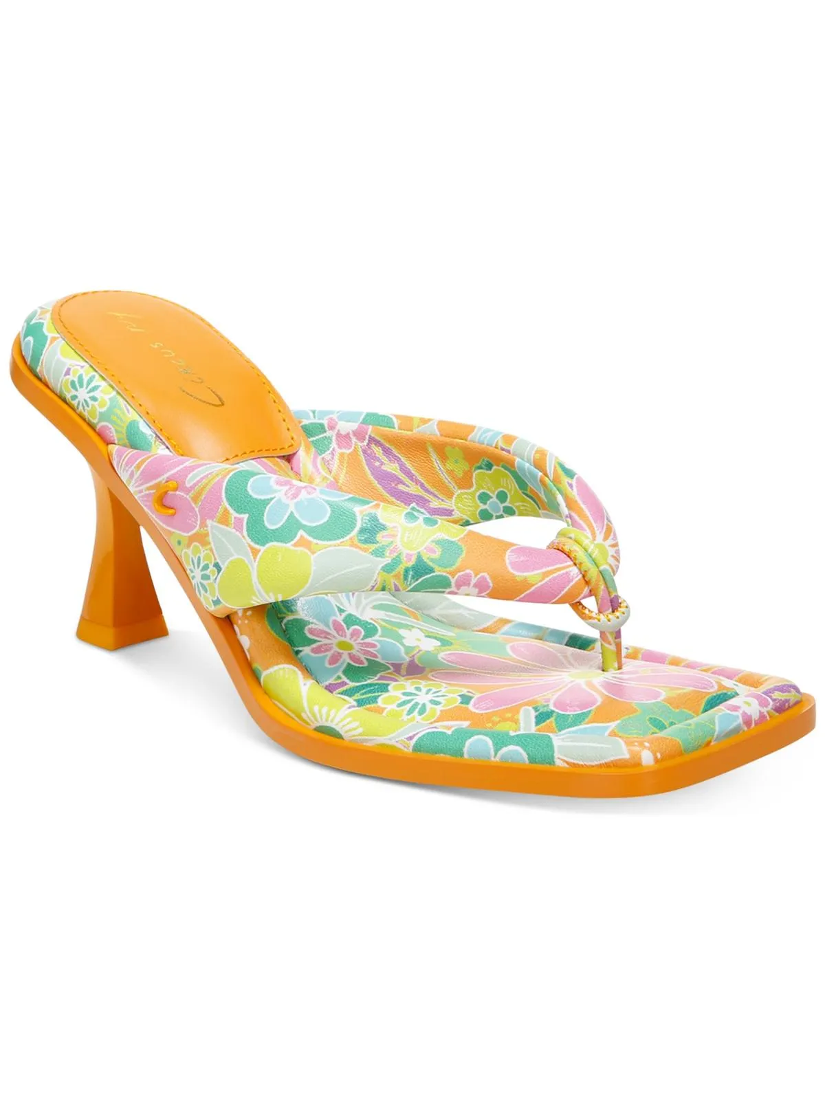 Reformation Skeet Womens Faux Leather Flip Flop Thong Sandals
