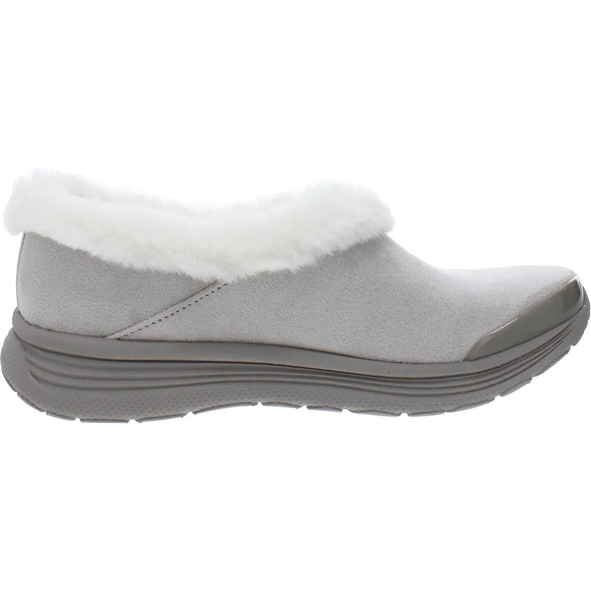 Reformation Snicker Womens Faux Fur Warm Slip-On Sneakers