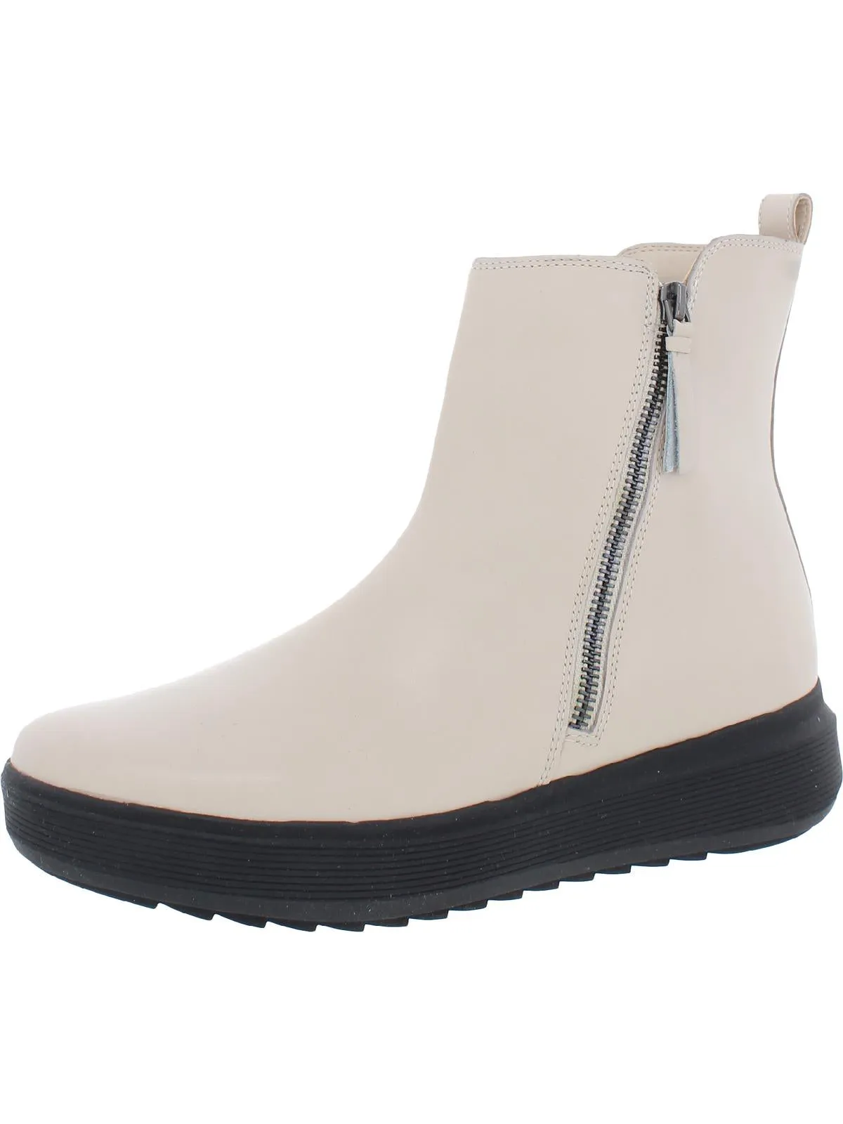 Reformation Talise Womens Leather Wedge Ankle Boots