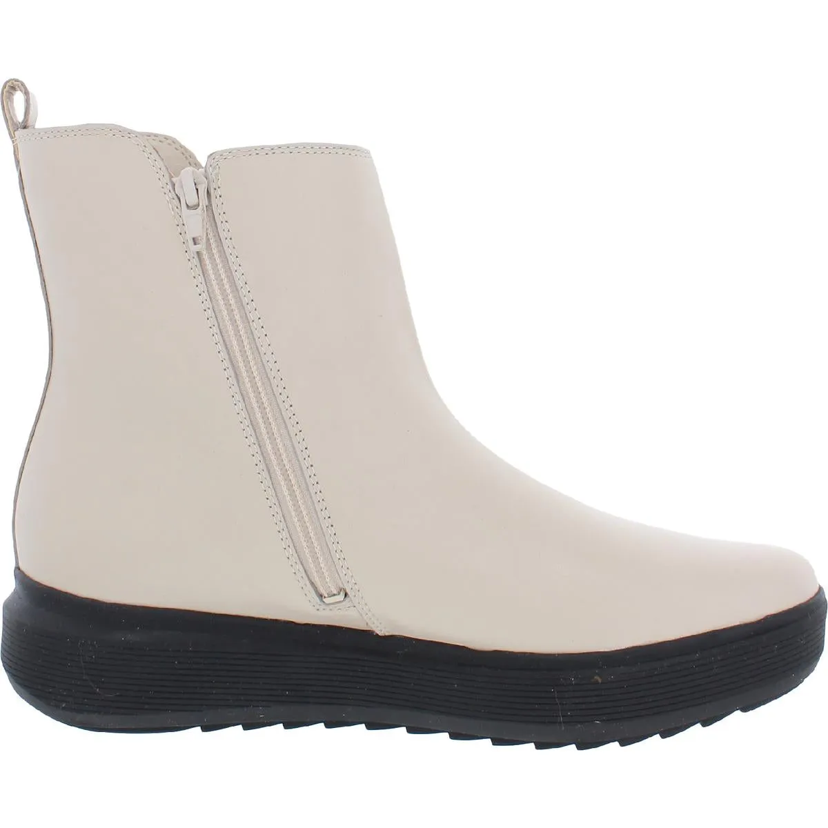 Reformation Talise Womens Leather Wedge Ankle Boots