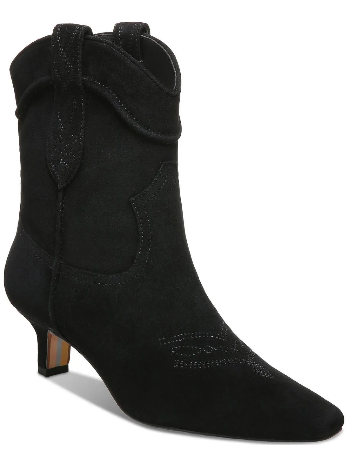 Reformation Taryn Womens Embroidered Square Toe Cowboy, Western Boots
