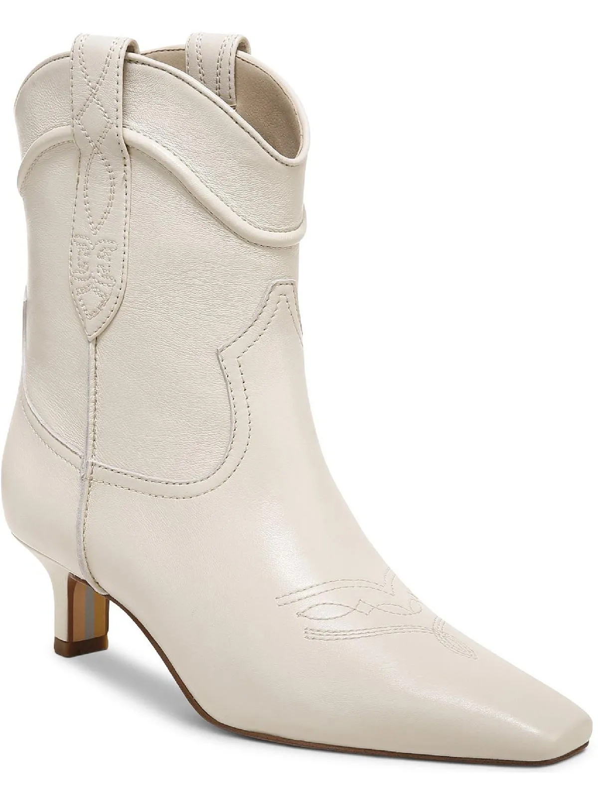 Reformation Taryn Womens Embroidered Square Toe Cowboy, Western Boots