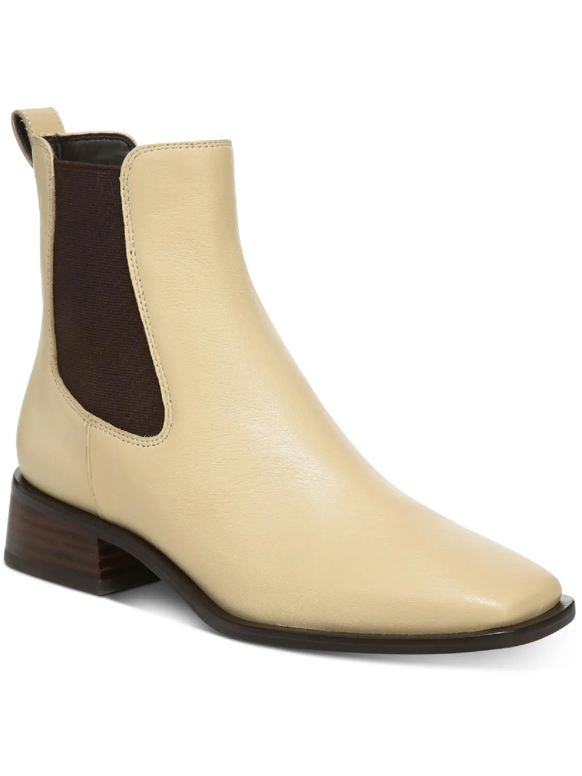 Reformation Thelma Womens Leather Square Toe Ankle Boots