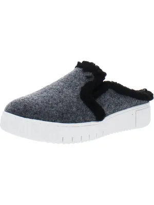 Reformation Truly-Cozy Womens Faux Fur Lined Slip On Mules