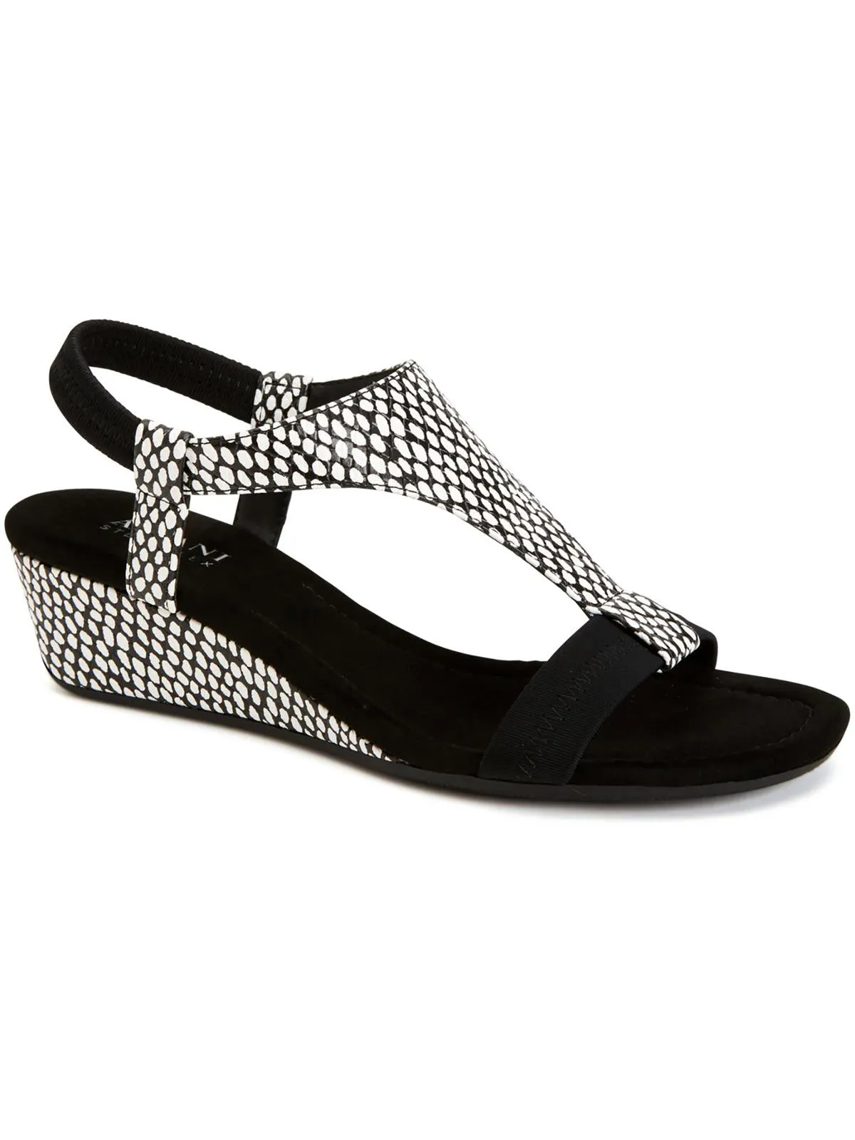 Reformation Vacanza Womens Faux Leather Wedge Sandals