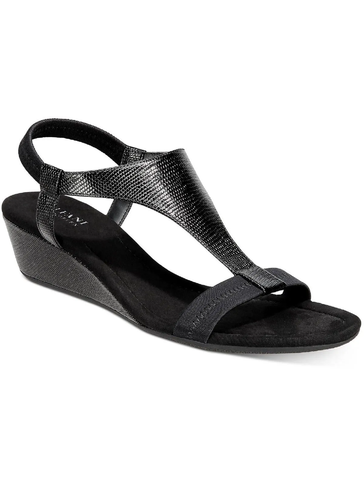 Reformation Vacanza Womens Faux Leather Wedge Sandals