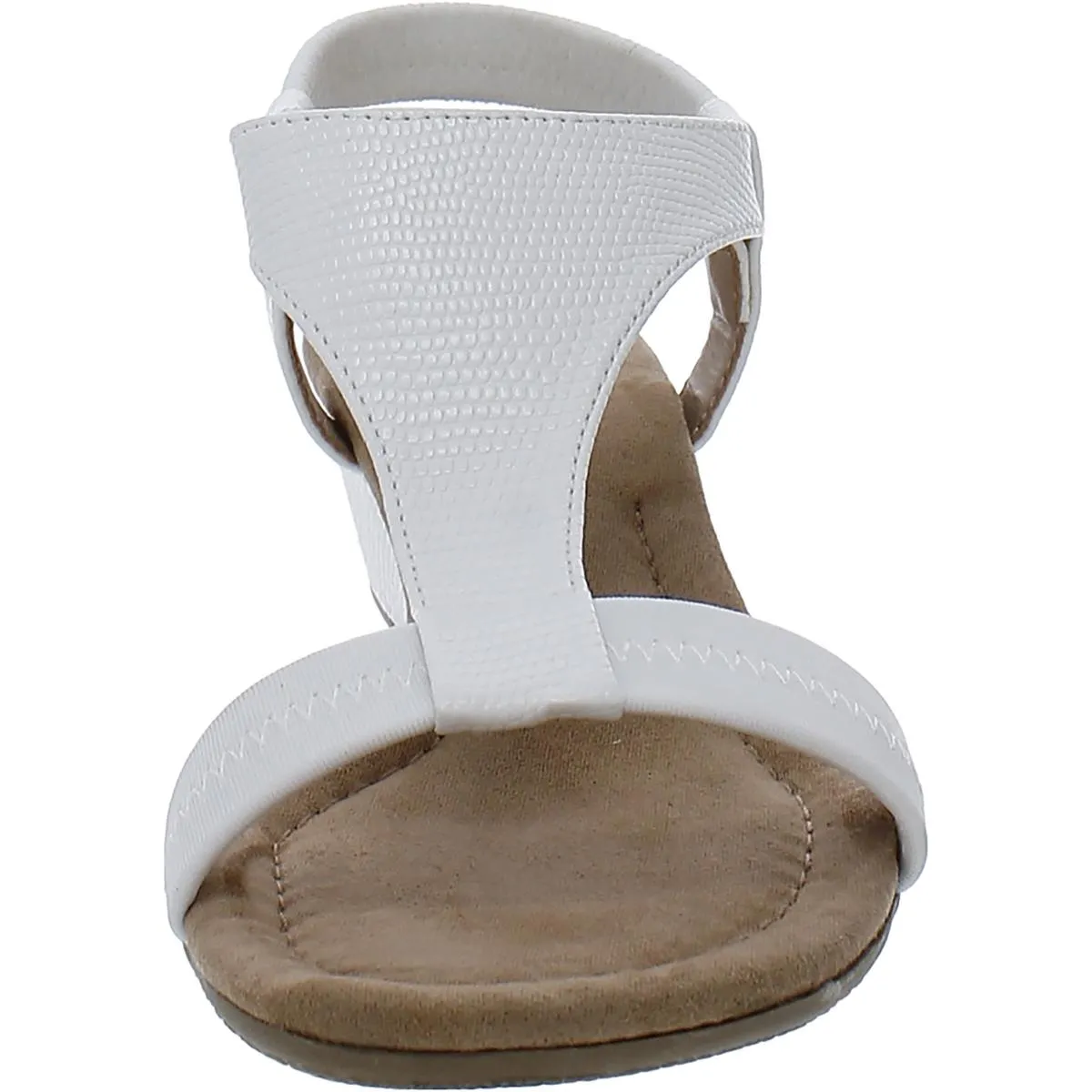 Reformation Vacanza Womens Faux Leather Wedge Sandals
