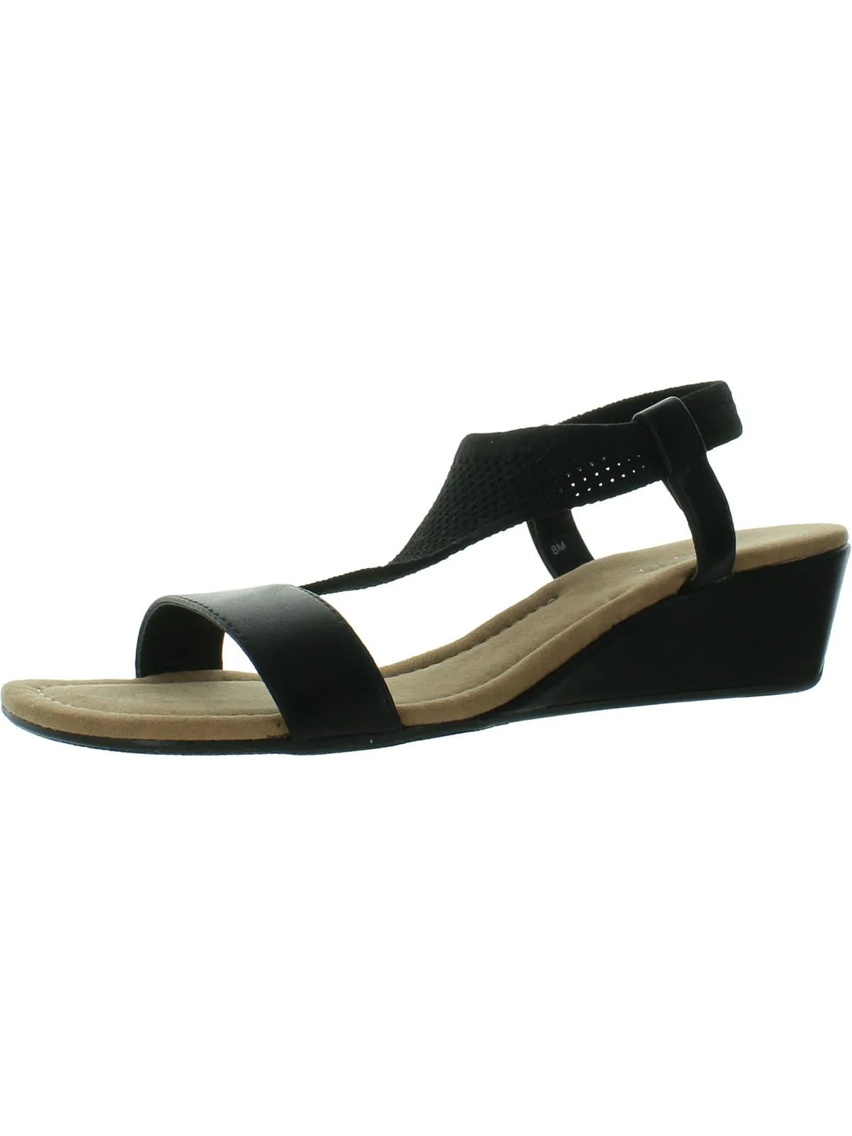 Reformation Vacanza Womens Faux Leather Wedge Sandals