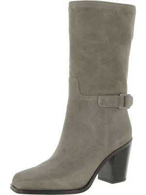 Reformation Vance Womens Leather Square Toe Mid-Calf Boots