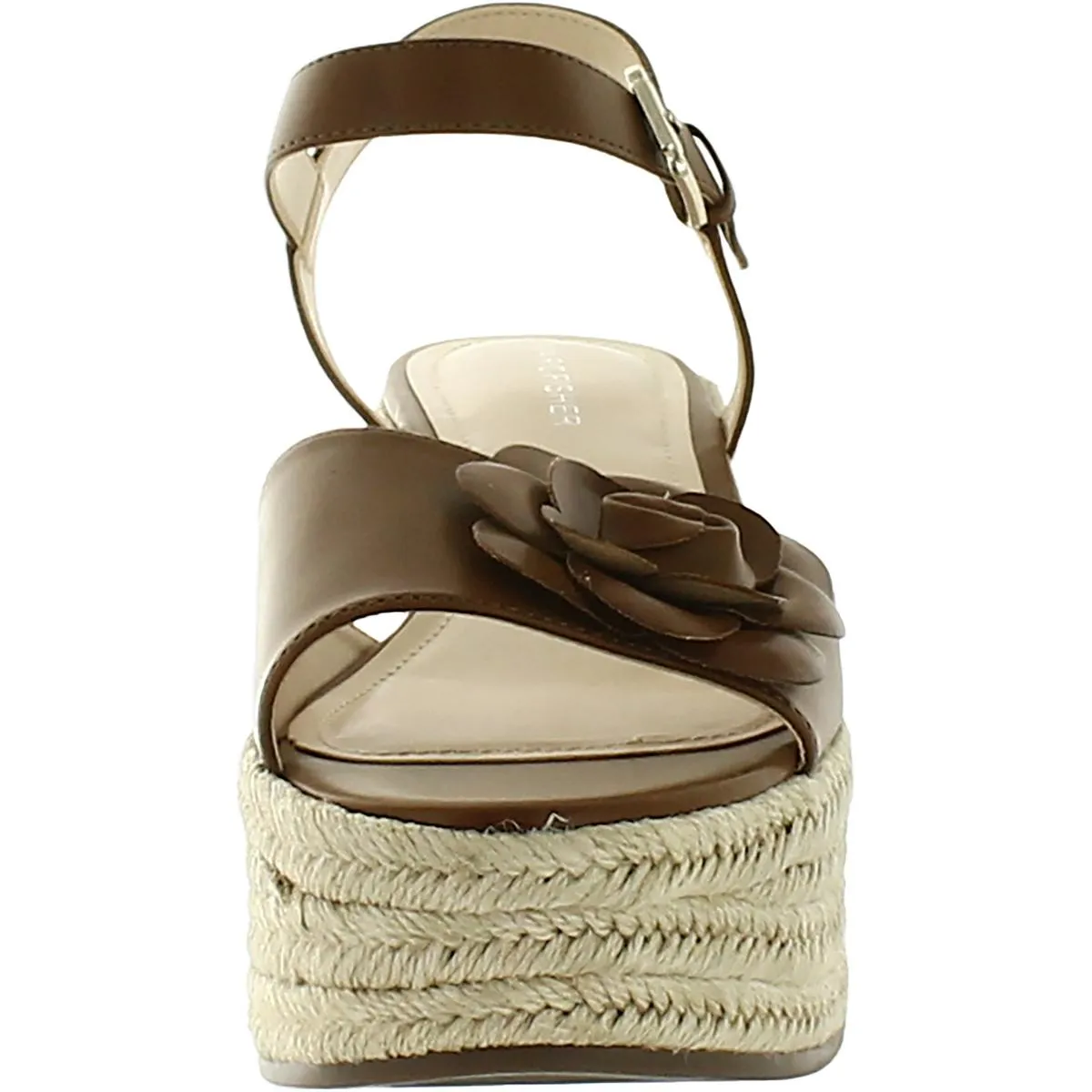 Reformation Venom Womens Embellished Slingback Platform Sandals