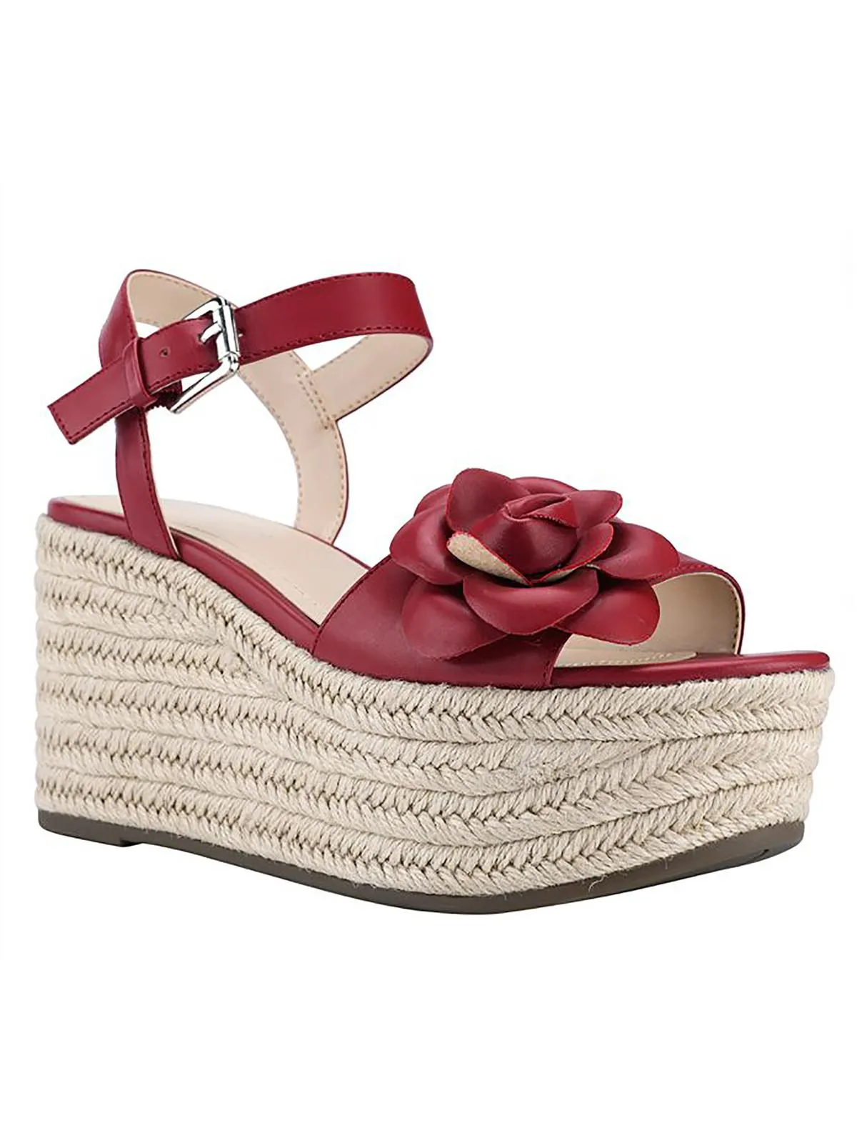 Reformation Venom Womens Embellished Slingback Platform Sandals