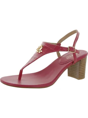 Reformation WESTCOTT II Womens Leather Thong Sandal Ankle Strap