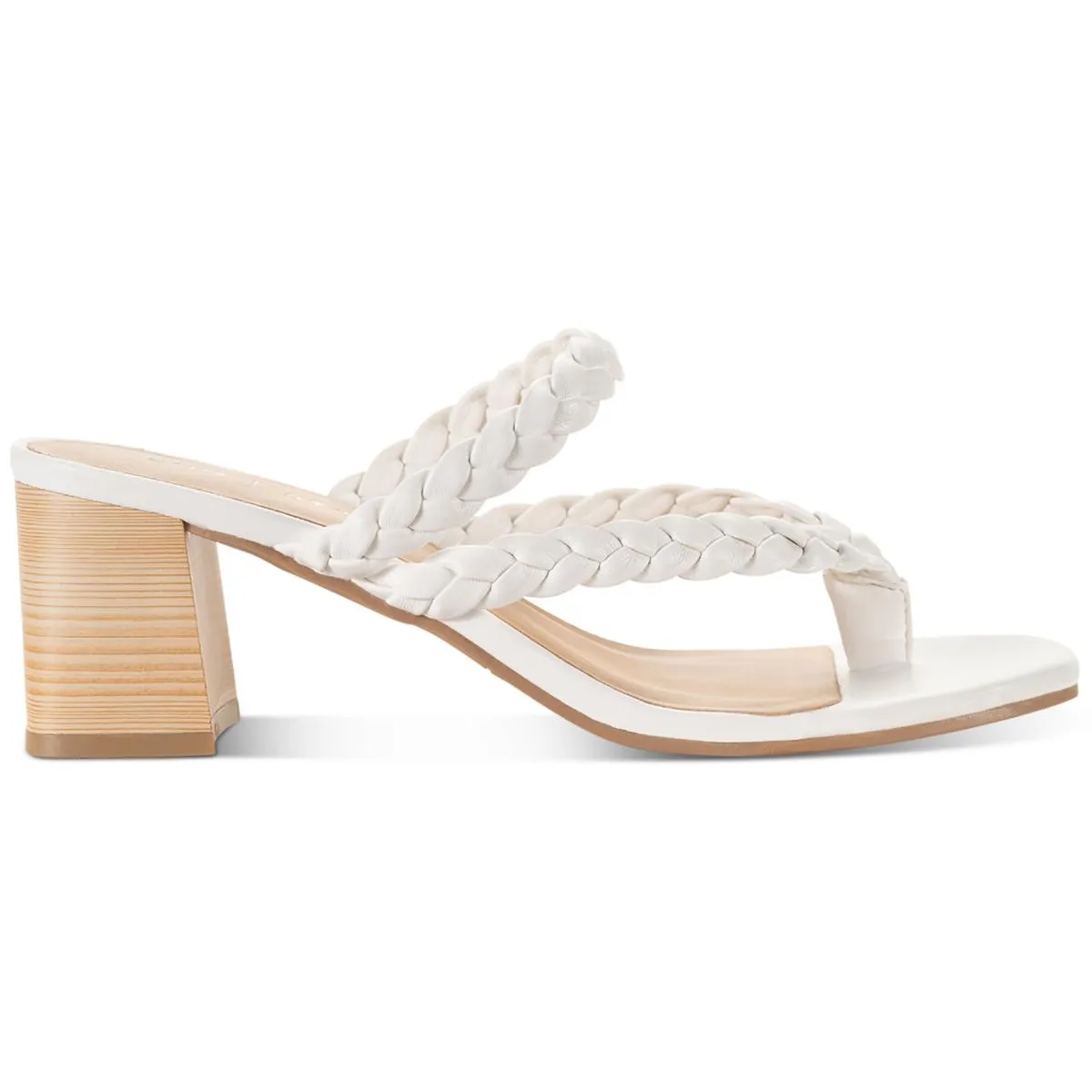 Reformation WIINNIE Womens Faux Leather Open Toe Block Heels