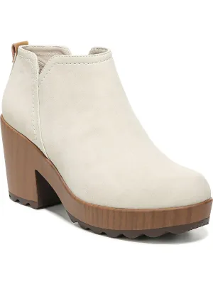 Reformation Wishlist Womens Faux Suede Ankle Booties