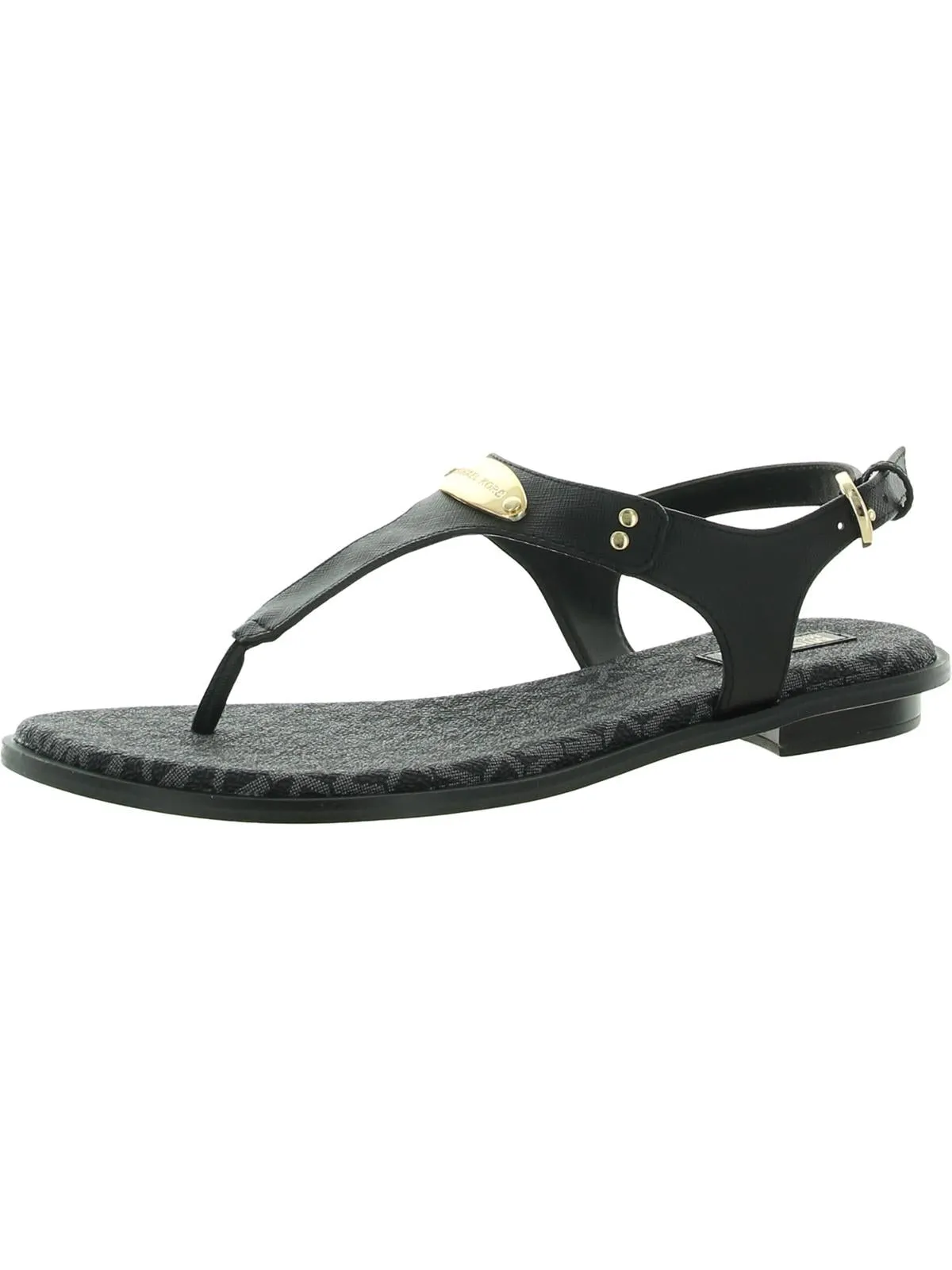 Reformation Womens Faux Leather Embellished Slingback Sandals
