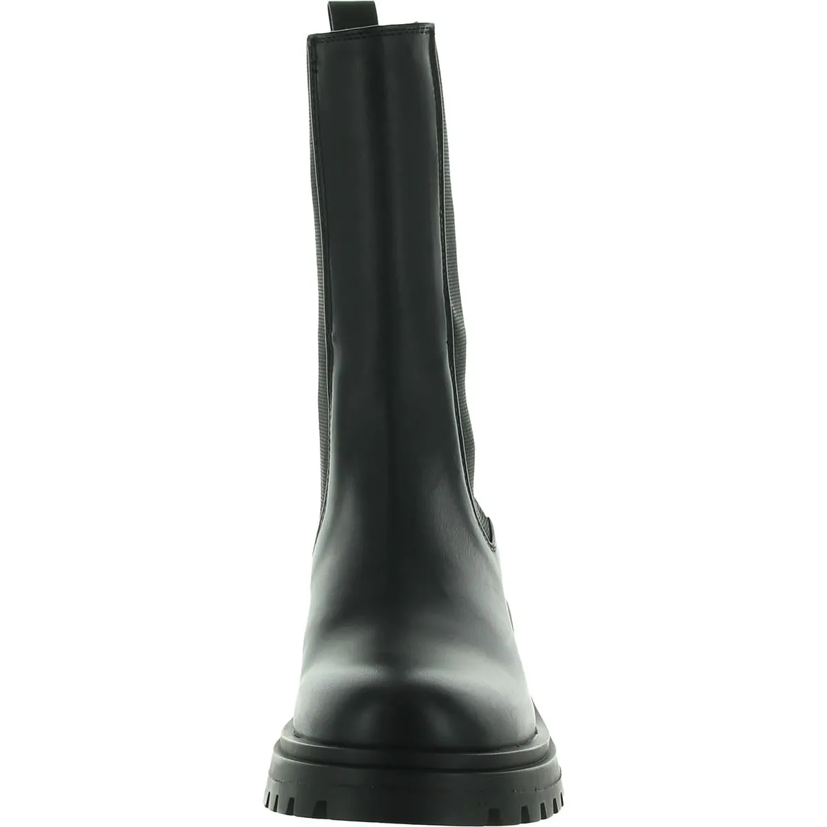 Reformation Womens Leather Stretch Mid-Calf Boots