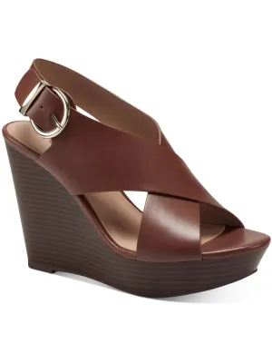 Reformation Womens Open Toe Slingback Wedge Sandals