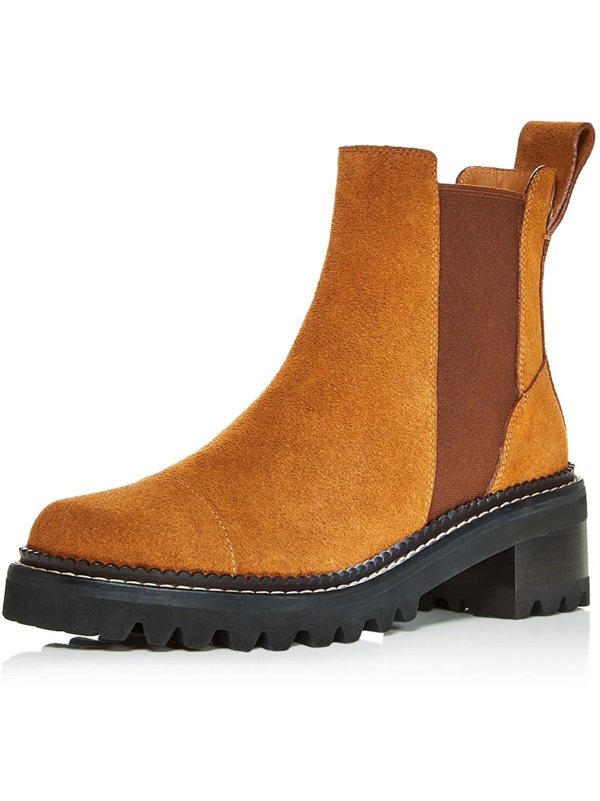 Reformation Womens Suede Pull On Chelsea Boots