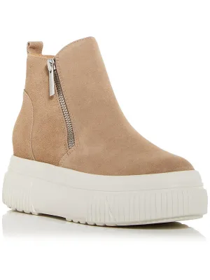 Reformation WYONA WP Womens Leather Double Zipper Ankle Boots