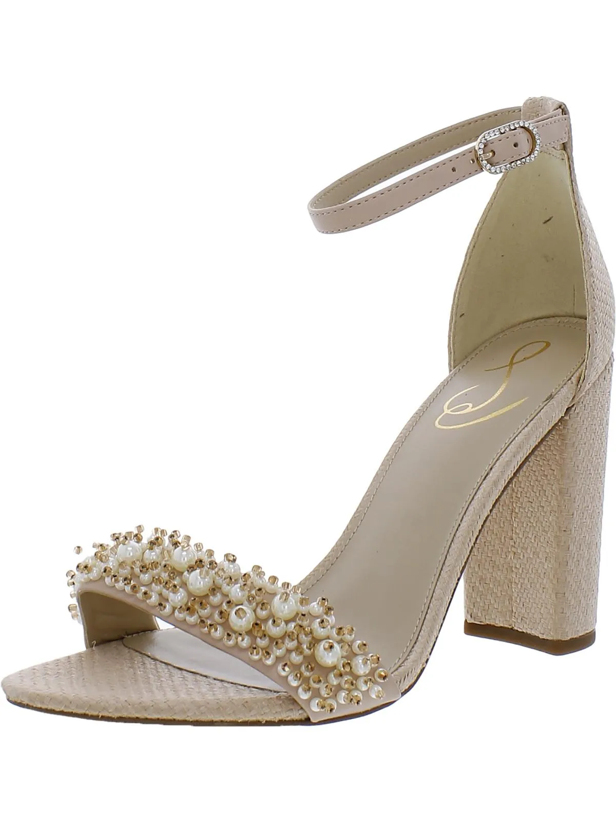 Reformation Yaro Womens Block Heel Evening Sandals