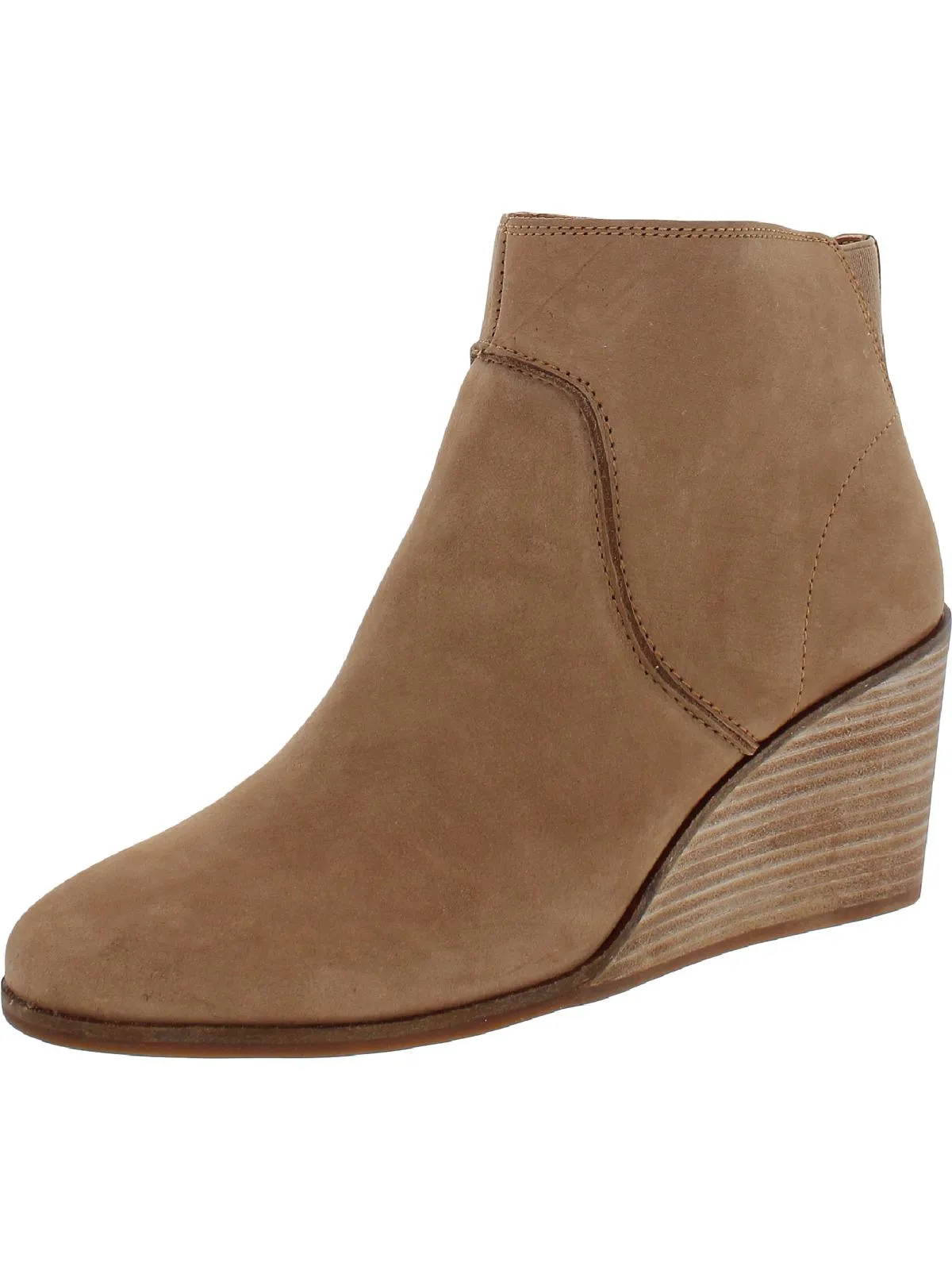 Reformation Zanta Womens Nubuck Wedge Ankle Boots