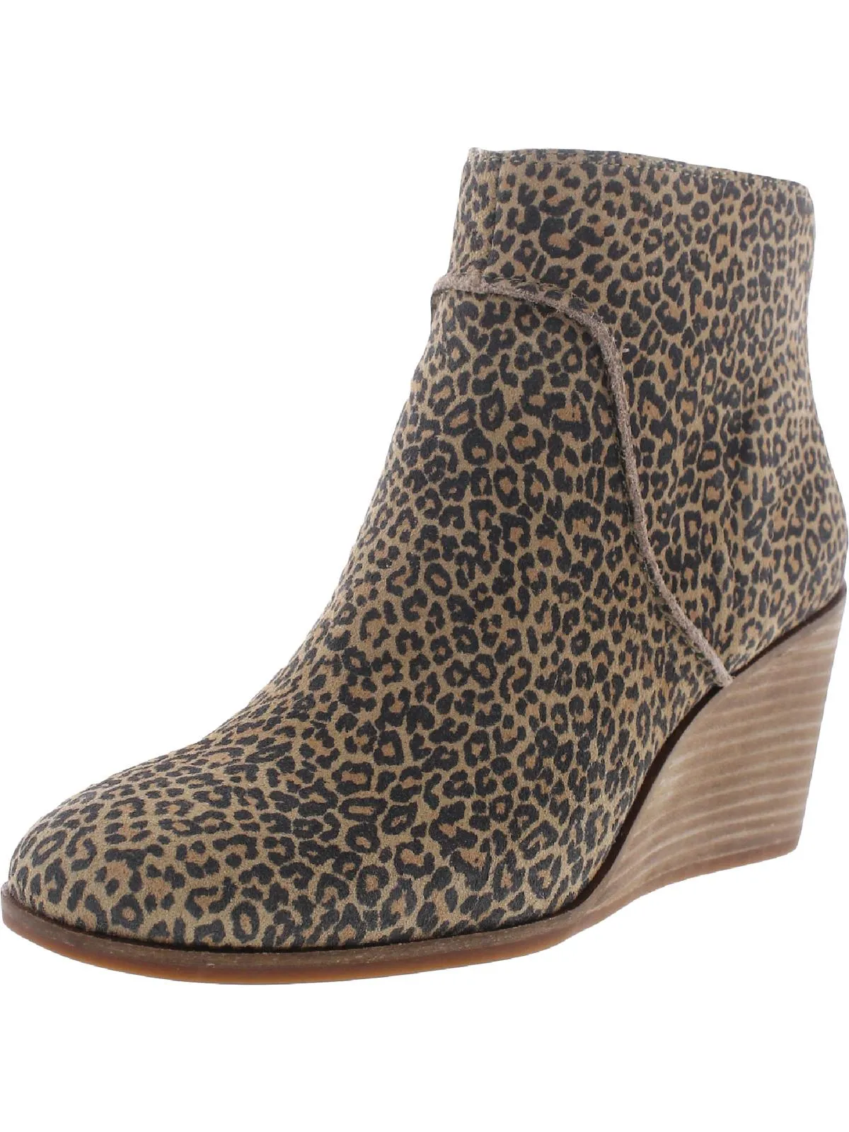 Reformation Zanta Womens Nubuck Wedge Ankle Boots