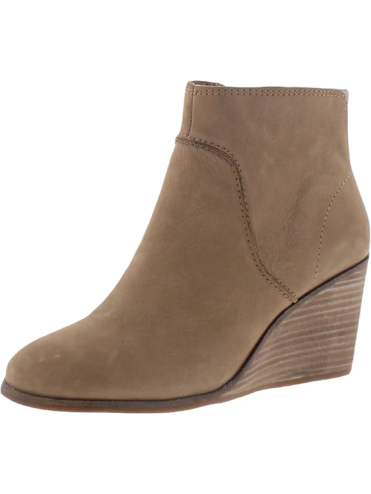 Reformation Zanta Womens Nubuck Wedge Ankle Boots