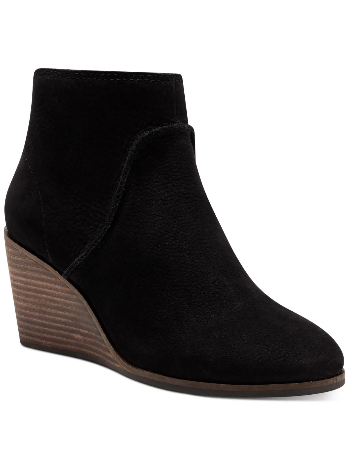 Reformation Zanta Womens Nubuck Wedge Ankle Boots