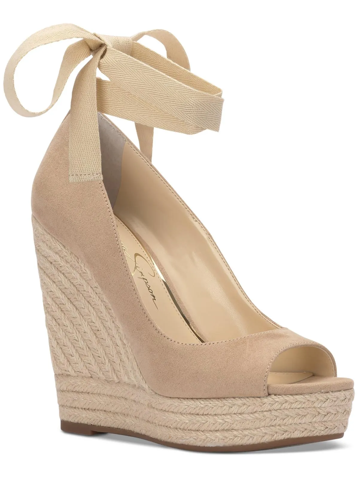 Reformation Zavida Womens Wedge Ankle Strap Espadrilles