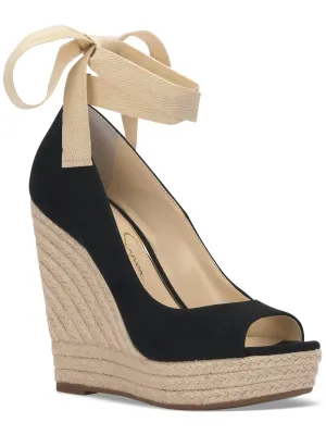 Reformation Zavida Womens Wedge Ankle Strap Espadrilles