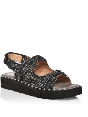 Reformation Zoe Lift Womens Leather Slingback Flatform Sandals
