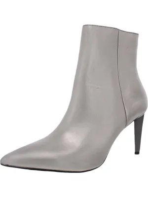 Reformation Zoe Womens Faux Leather Pointed Toe Ankle Boots