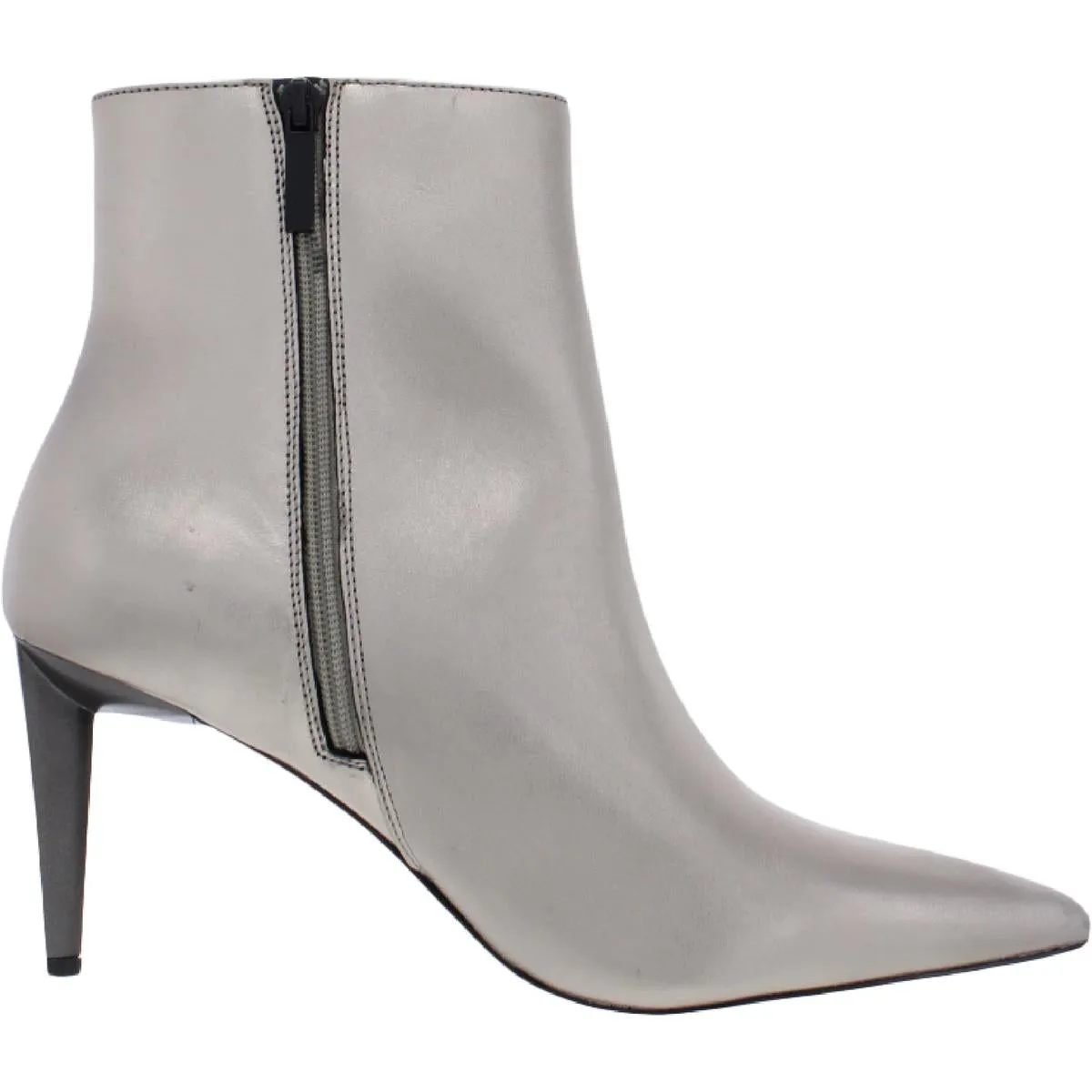 Reformation Zoe Womens Faux Leather Pointed Toe Ankle Boots
