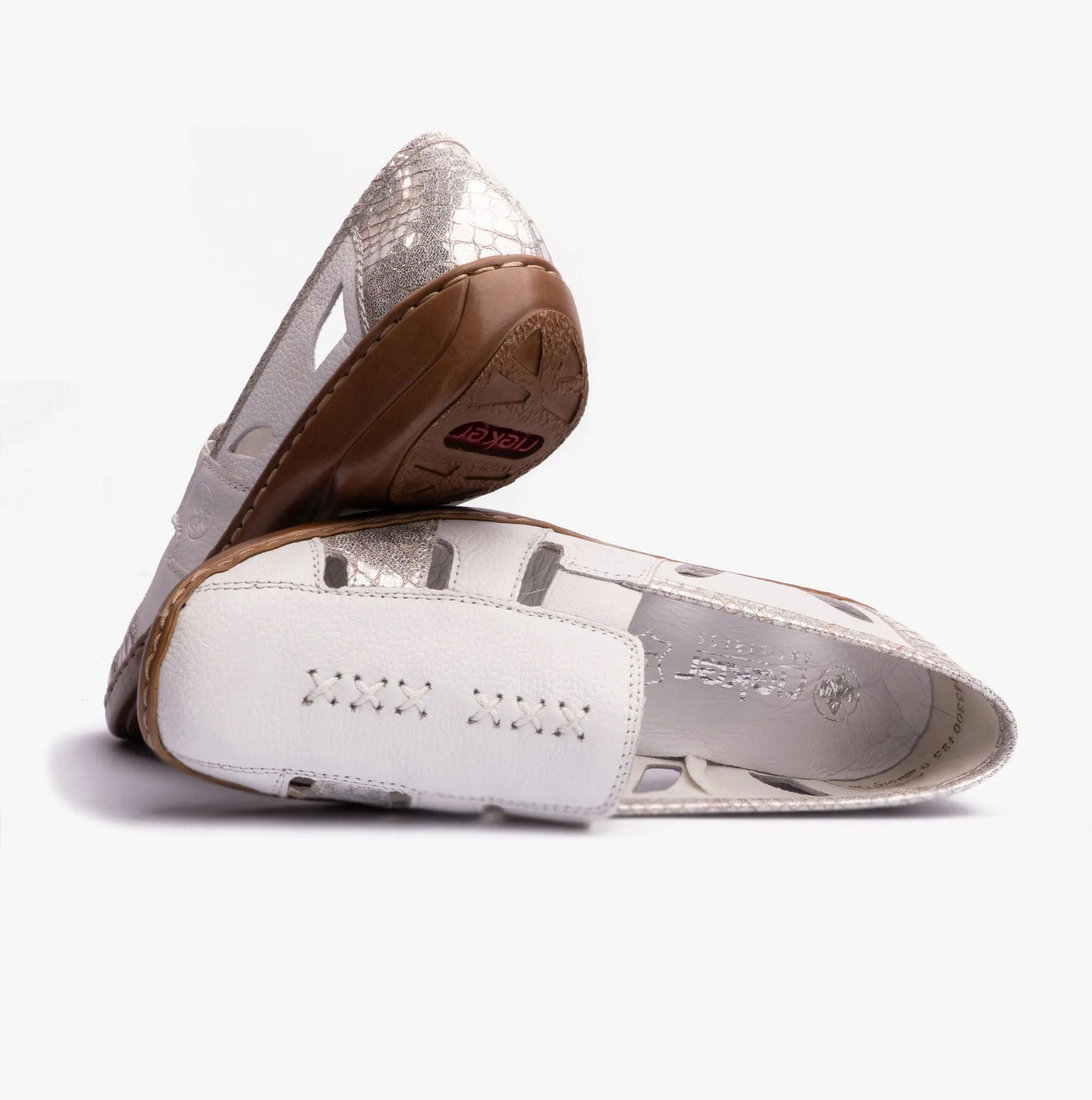 Rieker 41385-80 Womens Shoes White