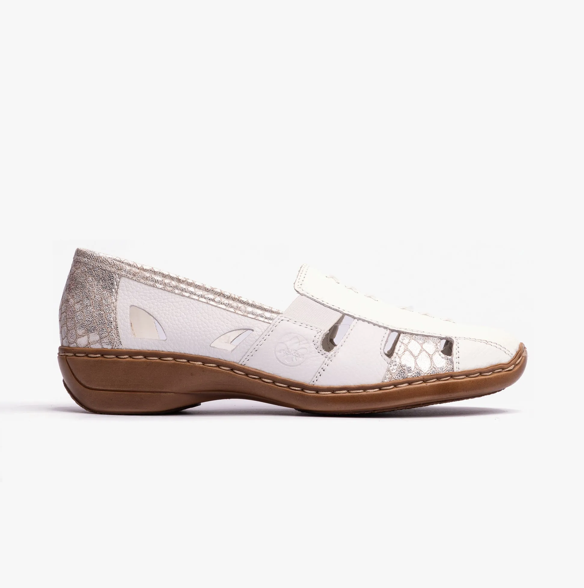 Rieker 41385-80 Womens Shoes White