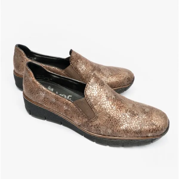 Rieker 53766-24 Womens Shoes Brown
