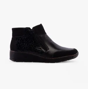 Rieker 53782-00 Womens Boots Black