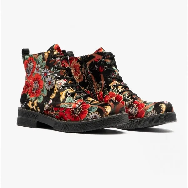 Rieker 72010-90 Womens Ankle Boots Black/Multi